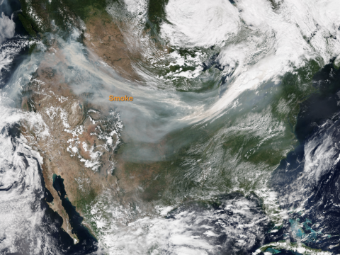 WE-CAN Smoke Plume Across US