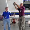 Two Scientists and Dropsonde at NASA