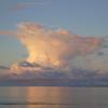 Clouds over the ocean.