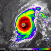 Radar image of hurricane.