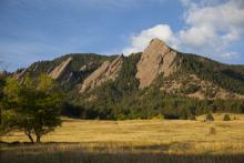 Flatirons West of Boulder, Colo.