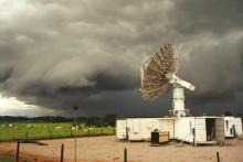 S-Pol Radar monitoring a thunderstorm on the TRMM project in Brazil