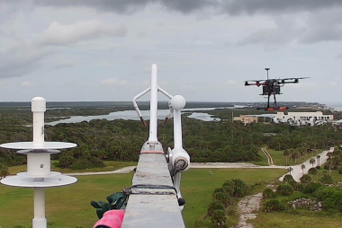 ISFS tower during UAV tower instrumentation intercomparison